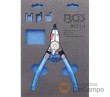Bandeja 1/3 de polifoam con alicate circlips de cabeza intercambiable + 4 pares de puntas