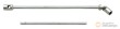 Llave de vaso cardan extralarga en t, 11 x 600mm