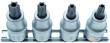 Regleta 4 vasos cortos 1/2" punta torx-h (t40h-t45h-t50h-t55h)
