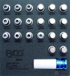 Bandeja 1/6 de polifoam con 21 vasos con punta multicara para desmontaje de los bloqueos de llanta originales de bmw