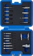 Estuche 19 extractores de tornillos dañados torx 1/4"x50 mm. (t10-t15-t20-t25-t27-t30-t40) + 3/8"x38 mm.(t50-t55) + allen 1/4"x50 mm.(1.5-2-2.5-3-4-5-6 mm.) + 3/8"x38 mm.(8-10 mm.) + adaptador puntas
