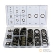 Estuche 150 arandelas de metal-goma para tornillos de carter (ø m6 - m8 - m10 - m12 - m14 - m16 - m18 - m20 - m22 - m24)
