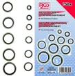 Estuche 150 arandelas de metal-goma para tornillos de carter (ø m6 - m8 - m10 - m12 - m14 - m16 - m18 - m20 - m22 - m24)