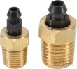 Blister 2 conectores de reparación de válvulas de purgado de frenos ( 2 x 1/4" npt + 2 x 1/8" npt)