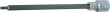 Vaso corto 1/2" con punta xzn, m6 x 200 mm.