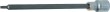 Vaso corto 1/2" con punta torx, t25 x 140 mm.