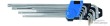 Blister 9 llaves acodadas torx extrafina, extralarga ( t10 x 90 mm. - t50 x 230 mm.)