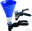 Embudo de plástico antiderrame para aceites, universal de ajuste automático, ø 28 - 74 mm