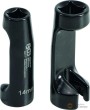 Blister 2 vasos largos bihex. abiertos 1/2" x 17 mm. & 3/8" x 14 mm., para sustitución de boquillas de inyección de linea de combustible de bmw ( n54 - n63 - s63))