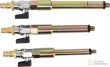 Blister de 3 adaptadores de aire comprimido para agujeros de bujías de incandescencia (m8 x 1.0, m10x1.0, m10x1.25 )