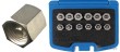 Estuche 12 tapones de sellado de inyectores para prueba de pérdida de presión de motor