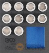 Bandeja 1/6 de polifoam con 10 vasos multiforma para desmontaje de los bloqueos de llanta originales de land rover (#a-#b-#c-#d-#e-#f-#g-#h-#i-#j)