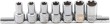 Regleta 7 vasos cortos 3/8" torx-plus tipo e (10ep-11ep-12ep-14ep-16ep-18ep-20ep)
