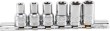 Regleta 6 vasos cortos 1/4" torx-plus tipo e (6ep-7ep-8ep-10ep-11ep-12ep)