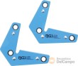 Blister 2 escuadras magneticas extrafuertes (forma de *l*), 9 kg.