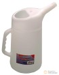 Jarra de plástico graduada para liquidos 4 l. (apta para aceite y acidos)