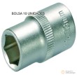 Bolsa 10 vasos cortos 3/8" hex. "protorque", 13 mm