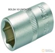 Bolsa 10 vasos cortos 3/8" hex. "protorque", 15 mm