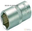 Bolsa 10 vasos cortos 3/8" hex. "protorque", 16 mm