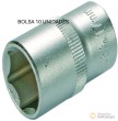 Bolsa 10 vasos cortos 3/8" hex. "protorque", 17 mm