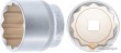 Vaso corto 1/2" bihex. "protorque", 46 mm