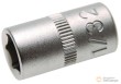 Vaso corto 1/4" hex. "protorque", 11/32" sae