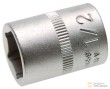 Vaso corto 1/4" hex. "protorque", 1/2" sae