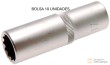 Bolsa 10 vasos largos 1/2" bihex. "protorque", 17 mm