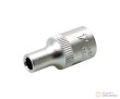 Vaso corto 1/4" bihex., 4 mm