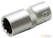 Vaso corto 1/4" bihex., 8 mm