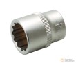 Vaso corto 1/4" bihex., 14 mm