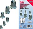 Estuche 150 tuercas remachables de aluminio ( ø m3x9 - ø m4x11 - ø m5x13 - ø m6x15 - ø m8x18 - ø m10x21 mm.)