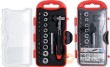 @ estuche minicarraca portapuntas 1/4" + 23 vasos cortos 1/4" y puntas 1/4" ( planas - phillips - torx)