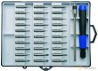 Estuche 30 puntas 1/4" + destornillador de precision y alargador