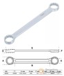 Llave estrella plana, 25 x 28 mm