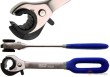 Llave de trinquete autocierre reforzada con mango recubierto, 12 mm. adecuado para tuberias