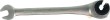 Llave combinada semiabierta con carraca 72 d. de trinquete, 8 mm