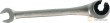 Llave combinada semiabierta con carraca 72 d. de trinquete, 10 mm