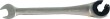 Llave combinada semiabierta con carraca 72 d. de trinquete, 12 mm