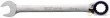 Llave combinada 15º reversible 72 d. c/trinquete, 18 mm