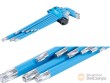 Blister 9 llaves acodadas torx/torx-h extralargas magneticas (t10h - t50h)