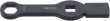 Llave de anillo de golpe hex, 27 mm. para uniones de pinza de freno de camión (cuadradillo 3/4"), h27 x 214 mm