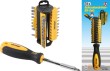 Blister mango destornillador portapuntas 1/4" magnetico, 190 mm + 30 puntas 1/4"