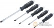 Blister 5 destornilladores de golpeo planos y pozidriv ( pl5 x 75 mm - pl6 x 100 mm - pl8 x 150 mm. - pz1 x 75 mm.- pz2 x 100 mm.)