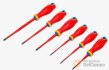 Blister 6 destornilladores vde de electricista de punta extrafina (planos 3,5 - 4,0 - 5,5 - 6,5 mm y pozidriv pz1- pz2) din iso:en/iec 60900