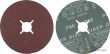 Blister 10 discos de fibra ø 125 mm. abrasivos de oxido de aluminio para lijadora/amoladora, grano 100