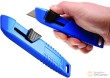 Cutter metalico retractil de seguridad, trapezoidal, 166 mm