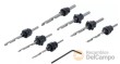 Blister 7 brocas de avellanar acero hss (3 - 6 mm.) + llave acodada allen de montaje