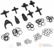 Estuche de 9 falsos reguladores para common rail + 100 juntas toricas para diagnostico del sistema de common rail