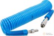 Espiral de poliuretano 5 x 8 mm, 6 m,con enchufe rapido y racord 1/4"